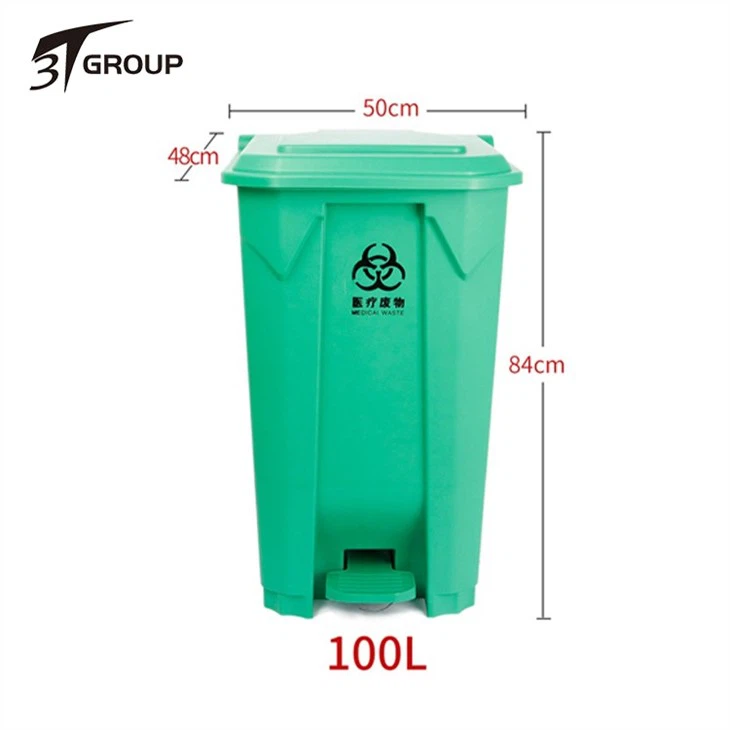 Plastic outdoor garbage box with wheel quality